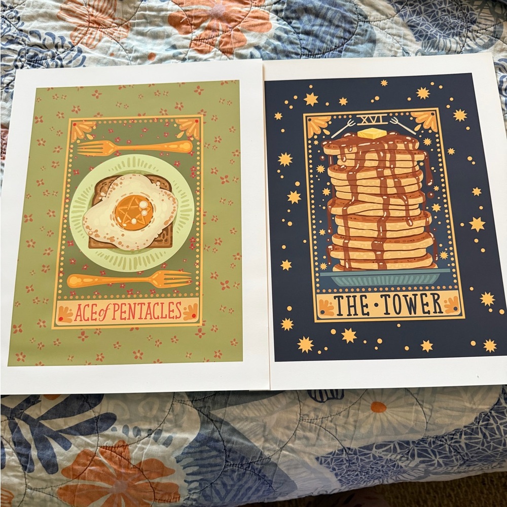 Tarot Card Art Prints Breakfast Kitchen